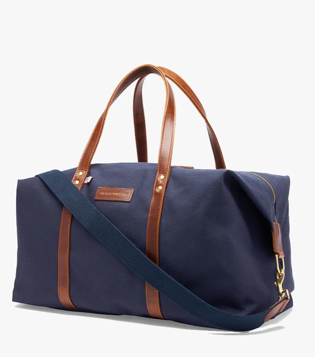 Peter Millar Cotton Canvas Weekend Bag - PSIR Embroidered