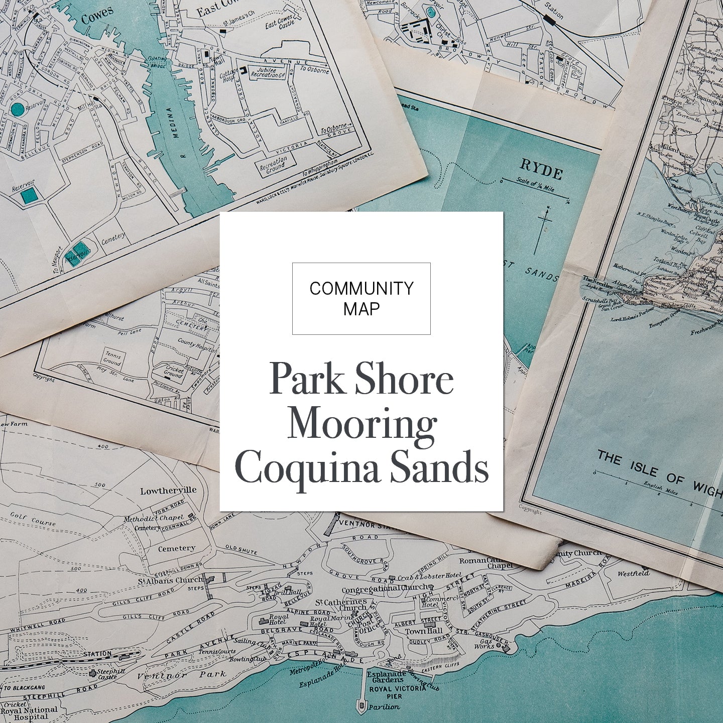 Park Shore, Moorings, Coquina Sands, Seagate Map (50 Pack)
