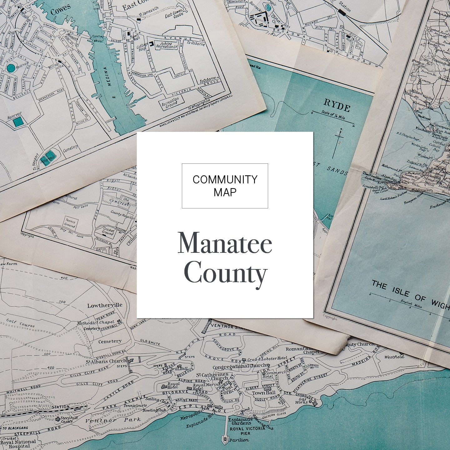 Manatee County Map (50 Pack)