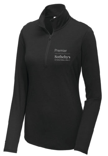 Sport-Tek® Ladies' PosiCharge® Tri-Blend Wicking 1/4-Zip Pullover Sweatshirt