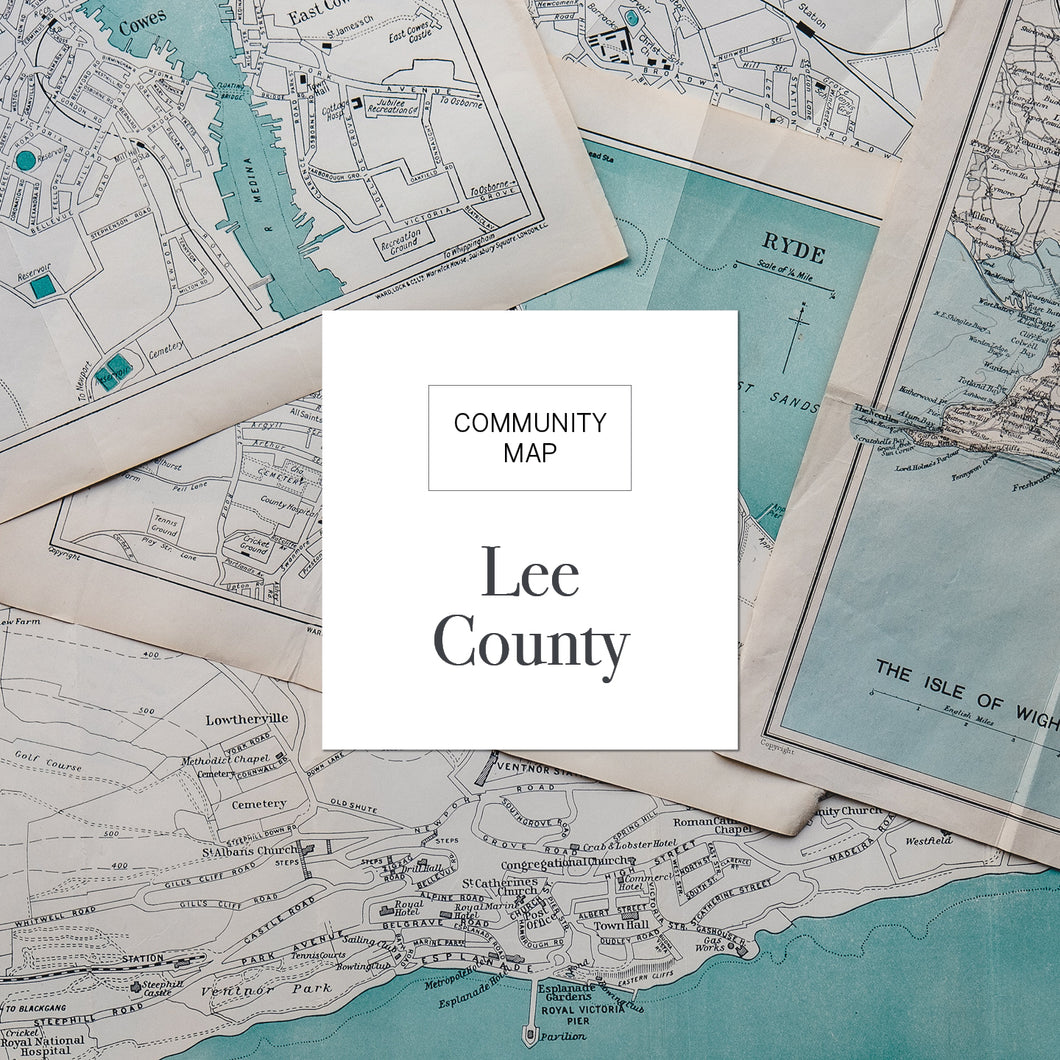 Lee County Map (50 Pack)