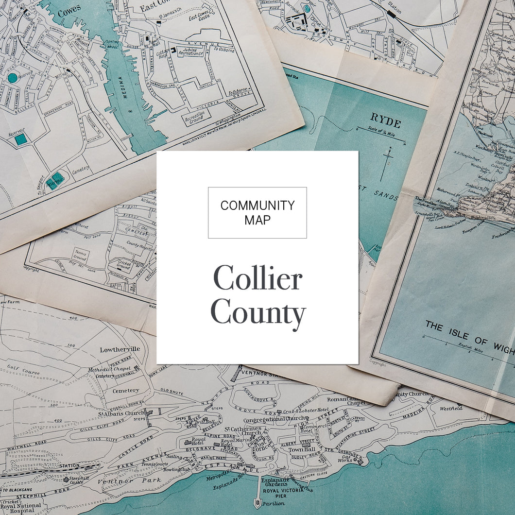 Collier County Map (25 Pack)