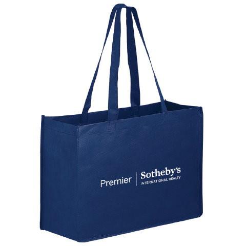 Navy Polypropylene Shopping Bag